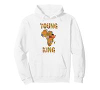 Young King Mappa Africa Pattern Kente Orgoglio Afro Heritage Felpa con Cappuccio