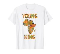 Young King Mappa Africa Pattern Kente Orgoglio Afro Heritage Maglietta