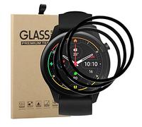 Young & Min Compatible per Vetro Temperato Xiaomi Mi Watch,[3 Pezzi] [3D Curved Edge to Edge], Anti-Graffio, Bubble Free Pellicola per Xiaomi Mi Watch,Nero