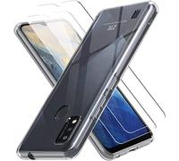 Young & Ming Compatible per Cover ZTE Blade A51 + Pellicola Vetro Temperato, Sottile Silicone TPU Bumper Case Antiurto Antigraffi Case Custodia per ZTE Blade A51