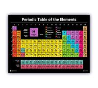 Young N Refined Tavola periodica scienza poster LAMINATO nuovo grafico 2023 insegnamento elementi aula decorazione NERO educatori premium guida numero atomico 15x20