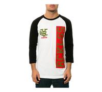 Young & Reckless Uomo The Victory Lap Raglan Graphic T-Shirt, Bianco, Piccolo