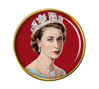 Young Regina Elisabetta II Spilla