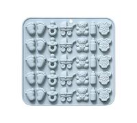 Young Shower Mold for Chocolate - 3d Chocolate Candy Molds for Young Shower | 17.5x16.5cm Silicone Fondant Maker with Cartoon Footprints Shapes, Cake Decorating Mold for Candy Gummy Cupcakes Crafts