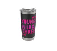 Young Wild and Three Bicchiere termico in acciaio inox doppia parete