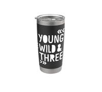 YOUNG WILD AND THREE Bicchiere termico in acciaio inox doppia parete