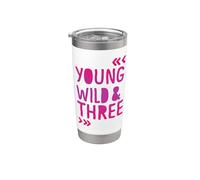 Young Wild and Three Bicchiere termico in acciaio inox doppia parete