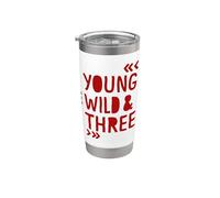 Young Wild and Three Bicchiere termico in acciaio inox doppia parete