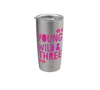 Young Wild and Three Bicchiere termico in acciaio inox doppia parete