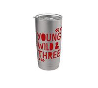 Young Wild and Three Bicchiere termico in acciaio inox doppia parete