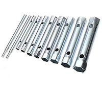 Young Wolf 10 PCS Llave Tubo estampada satinado MateTubular rear Nut Spark Plug wrench Dual end wrench socket Kit 6-22mm