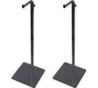 Young Wolf 2x metallo regolabile altezza borsa porta portafoglio portafoglio parrucca sacchetto gioielli borsa campione titolare (nero)