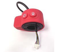 Young Wolf Acceleratore universale per scooter HX, 5 V, in silicone ABS, controllo della velocità, interruttore integrato (rosso)