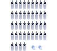 Young Wolf Bottiglie contagocce vuote da spremere in HDPE con punta sottile in HDPE + 2 mini imbuto (60 ml)