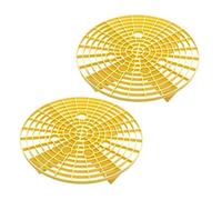 Young Wolf - Kit per la pulizia dell’auto con 2 protezioni in plastica per secchio rimovibili; filtri per secchio rimovibili (giallo, 23,5 cm)