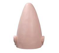 Young Wolf Parrucca a forma di uovo con testa calva aliena a forma di uovo senza peli con teschio finto cappello per travestimento cosplay per feste di Halloween