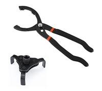 Young Wolf Pinza per filtro dell'olio da 30,5 cm e chiave universale regolabile per filtro dell'olio da 65 mm a 116 mm, strumento di rimozione a 3 ganasce a 2 vie, 2 pezzi