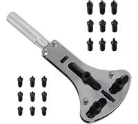 Young Wolf Set di strumenti per aprire la cassa dell'orologio, impermeabile, per rimuovere la parte posteriore dell'orologio, Argento