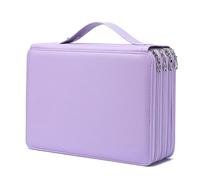 YOUNGCOL Astuccio per matite colorate, con 200 scomparti, grande capacità, colore viola, 200 scomparti