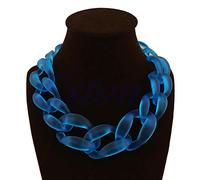 YoungerY Pendenti con Collana a Catena con Pettorina in Argento Massiccio con Colletto in Chiffon di Lackingone