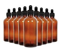 Youngever 16 Pacchi 100ML Flacone Contagocce in Vetro Ambrato Riutilizzabili Flaconi