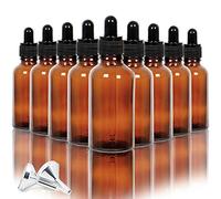 Youngever 16 Pacchi 50ML Flacone Contagocce in Vetro Ambrato Riutilizzabili Flaconi