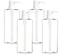Youngever 4 Pacchi 700ML Bottiglie di Plastica della Pompa, Dispenser per Shampoo, Pompa per Bottiglie di Plastica