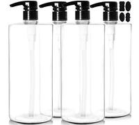 Youngever 4 Pacchi Bottiglie a Pompa per Shampoo 1000ML, Bottiglie a Pompa per Shampoo Vuote