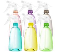 Youngever 6 Confezioni 500ml Plastica Spray Vuoti Bottiglie, Bottiglia Spruzzo, Flacone Spray per Capelli e Soluzioni di Pulizia in 6 Colori