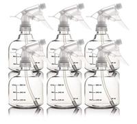 Youngever 6 Pacchi Bottiglie Spray Vuote 500ML, Flaconi Spray Vuoti 500ML, Spruzzatore Plastica, Bottiglia a Spruzzoper (White Sprayer, Round)