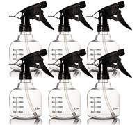 Youngever 6 Pack Empty Plastic Spray Bottles Spray Bottles for Hair and Cleaning Solutions 12 Ounce