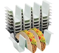 Youngever 8 Pacchi Supporto di Plastica per Taco, Lavastoviglie a Cestello Superiore, Cassaforte per Microonde, Set di 8 Colori Assortiti (Urban)