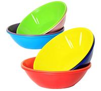 Youngever 9 Pacchi 800ML Ciotole di Plastica, Terrina Plastica, Ciotole per Cereali in 9 Colori Assortiti (Arcobaleno)