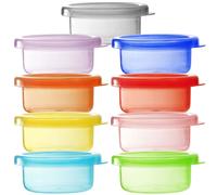 Youngever 9 Pack Snack Containers Meal Prep Containers Sauce Containers Small Food Storage Containers with Lids Condiment Cu