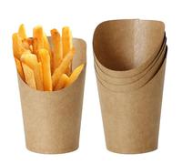 Youngever Confezione da 50 bicchieri usa e getta da 340 ml, bicchieri di carta riciclabili, contenitori impilabili per dessert per tutte le occasioni