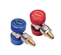 Youngine R134A Set di adattatori per connettori ad innesto rapido per aria condizionata, kit di conversione climatizzatore CA alto basso