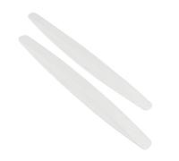 Youngine Universal Car anteriore posteriore angolo paraurti guardia protector in fibra di carbonio anti-collisione striscia adesivo anti-sfregamento bordo labbra (bianca)