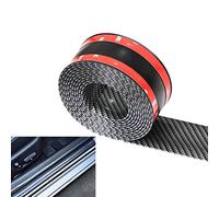 Youngine Universale in Fibra di Carbonio Car Door Sill Guardie Protector Autoadesivo Autoadesivo Flessibile Protector per Auto SUV Truck Door Entry Guards (3 * 250cm / 1.2 * 98.4 Pollici (W*L), Nero)