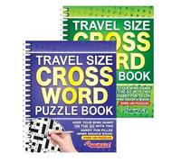 Youngland Collezioni di puzzle formato viaggio: ricerca di parole 3 e 4, sudoku e cruciverba 1 e 2, rilegatura a spirale (cruciverba puzzle)