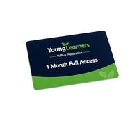 YoungLearners 11 Plus Revision - Scheda di accesso completo per 1 mese - Matematica, inglese, verbale e ragionamento non verbale