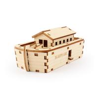 Youngmodeler Arca di Noè in legno model kit fai da te assemblaggio 3D artigia...
