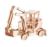 Youngmodeler Escavatore in Legno Model Kit Fai da Te Puzzle 3D Veicolo da Cos...