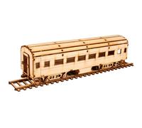 Youngmodeler Kit Modellino in Legno Treno Passeggeri Ferrovia Auto Fai da Te ...