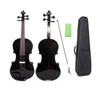 YoungMonic Viola a 4 corde di dimensioni standard, meticolosamente realizzata con parte posteriore in legno di acero, tastiera in abete rosso, cordiera con mentoniera completa di custodia e fiocco