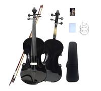 YoungMonic Viola15heiMN - Viola a 4 corde, meticolosamente realizzata con parte posteriore in legno di acero, tastiera in abete rosso, cordiera e mentoniera completa di custodia e fiocco (38,1 cm,