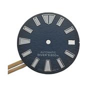 Youngran 28. 5mm Compatibile con la sostituzione del quadrante del quadrante nero del quadrante nero compatibile for NH35A. Guarda il movimento Fai da te Parte leisurely