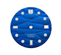 Youngran 28. 5mm Guarda il quadrante del quadrante del wristwatch luminoso verde compatibile for NH35 / NH36. Guarda la parte di riparazione del movimento leisurely (Color : Yellow Nail)