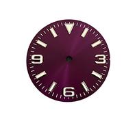 Youngran 28.5mm Guarda il quadrante di orologio + Mani Verde Sole luminoso Sun Pattern Modificato 369 Chiodo Orologio da uomo Accessorio Accessorio compatibile NH35 / NH36 / 4R / 7S Movimento leisurel