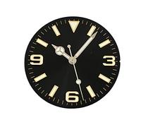 Youngran 28.5mm Guarda il quadrante di orologio + Mani Verde Sole luminoso Sun Pattern Modificato 369 Chiodo Orologio da uomo Accessorio Accessorio compatibile NH35 / NH36 / 4R / 7S Movimento leisurel