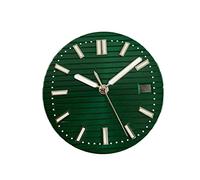 Youngran 30. 5mm Guarda il quadrante + le mani Green Luminose Strip Strip Set chiner compatibile for NH35 / NH36. Kit di modifica del movimento leisurely (Color : Green)